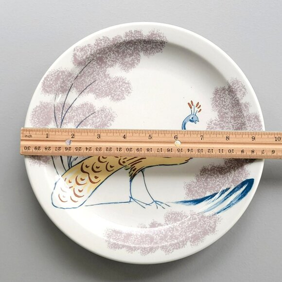 Vintage Homer Laughlin Chownings Tavern Dinner Plate Peacock Restaurant Ware USA - Picture 10 of 12